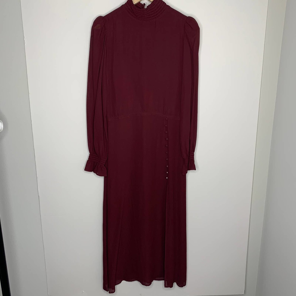 Reformation Burgundy Midi Dress - Picture 9 of 16
